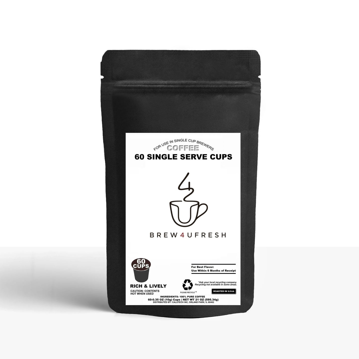 60 Pack Single Serve Coffee Capsules