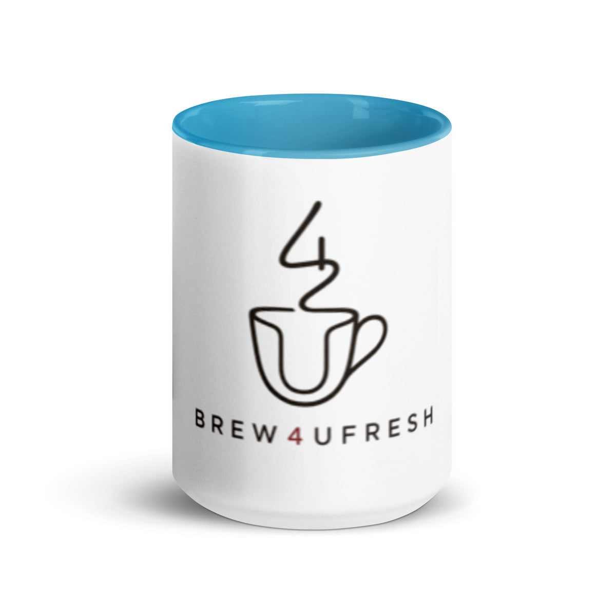 Black coffee bag with white label reading Brew4UFresh House Blend Fresh Roasted Coffee and medium roast icon.